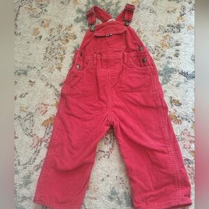 Red Corduroy Baby Boden Overalls